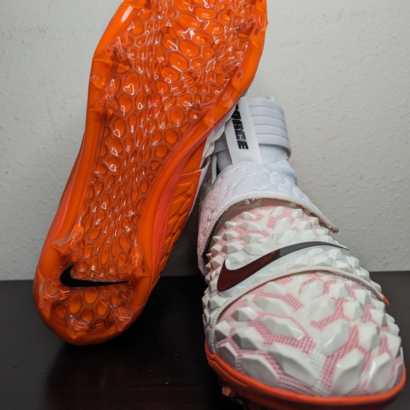 Nike Mens Size 14 Force Savage Elite TD Football Cleats BV3962-101 White Orange - Picture 7 of 7